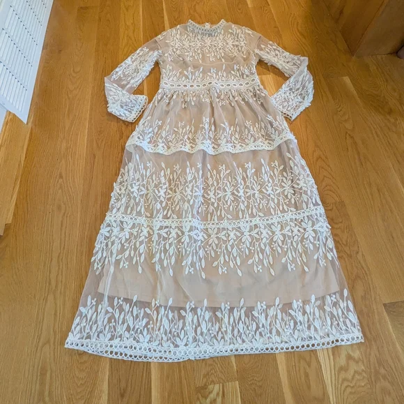 chinese dress ladies Rowan Lace Dress in Black
